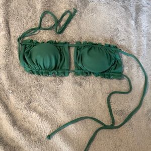 Green Bandeau Bikini Top! NWOT, Size S